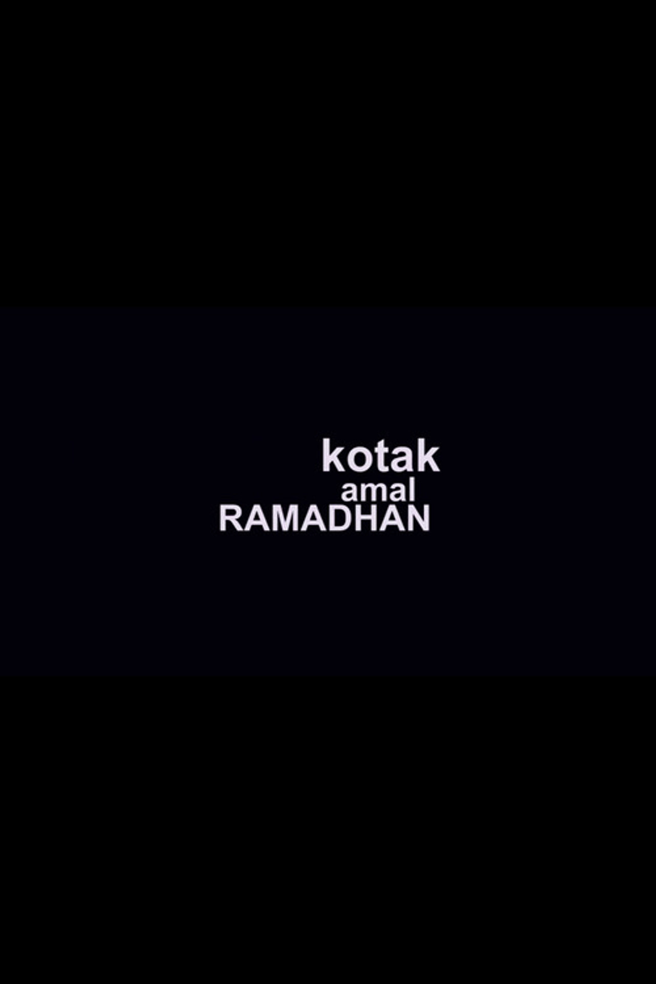 Kotak Amal Ramadhan filmaffisch