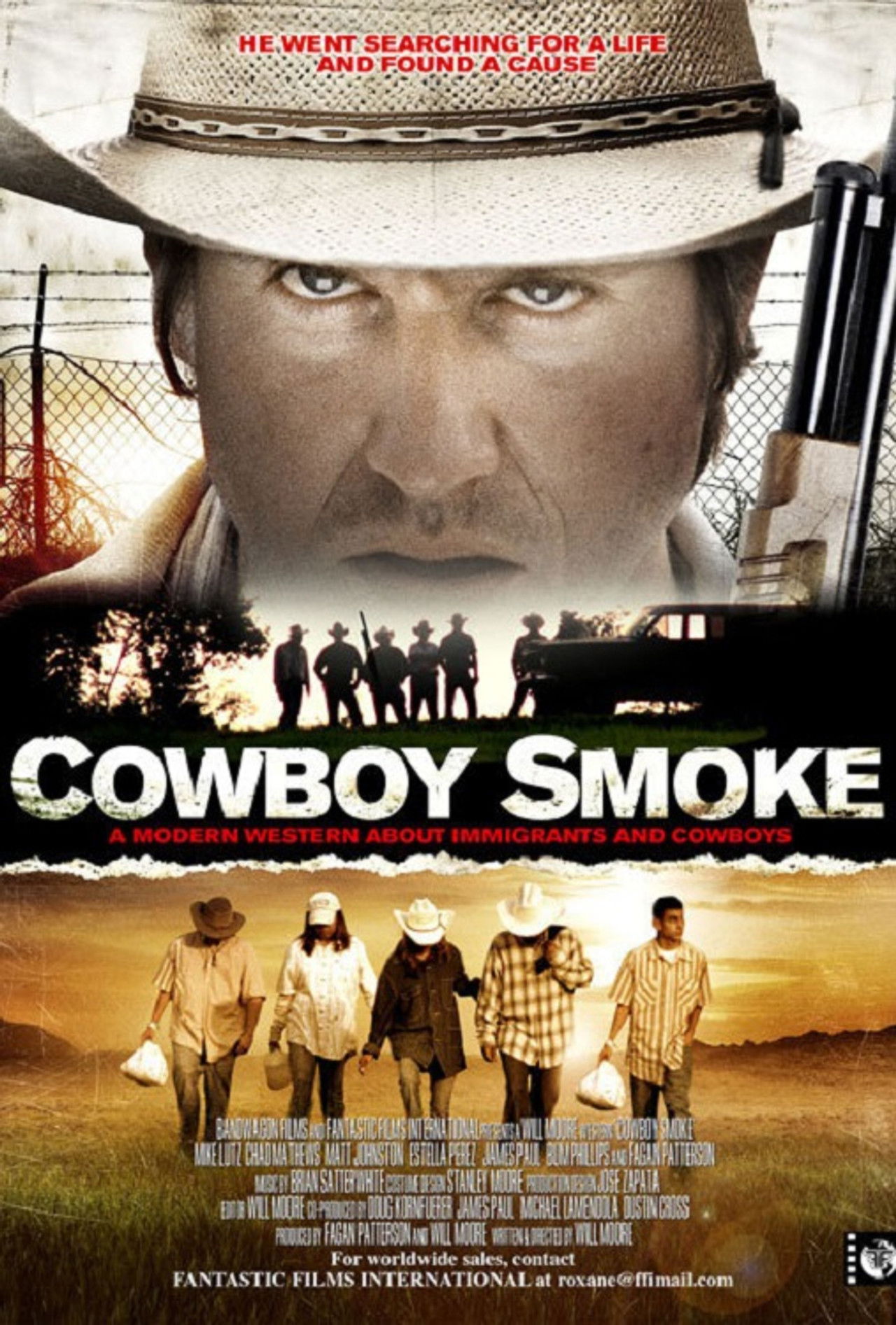 Cowboy Smoke Backdrop