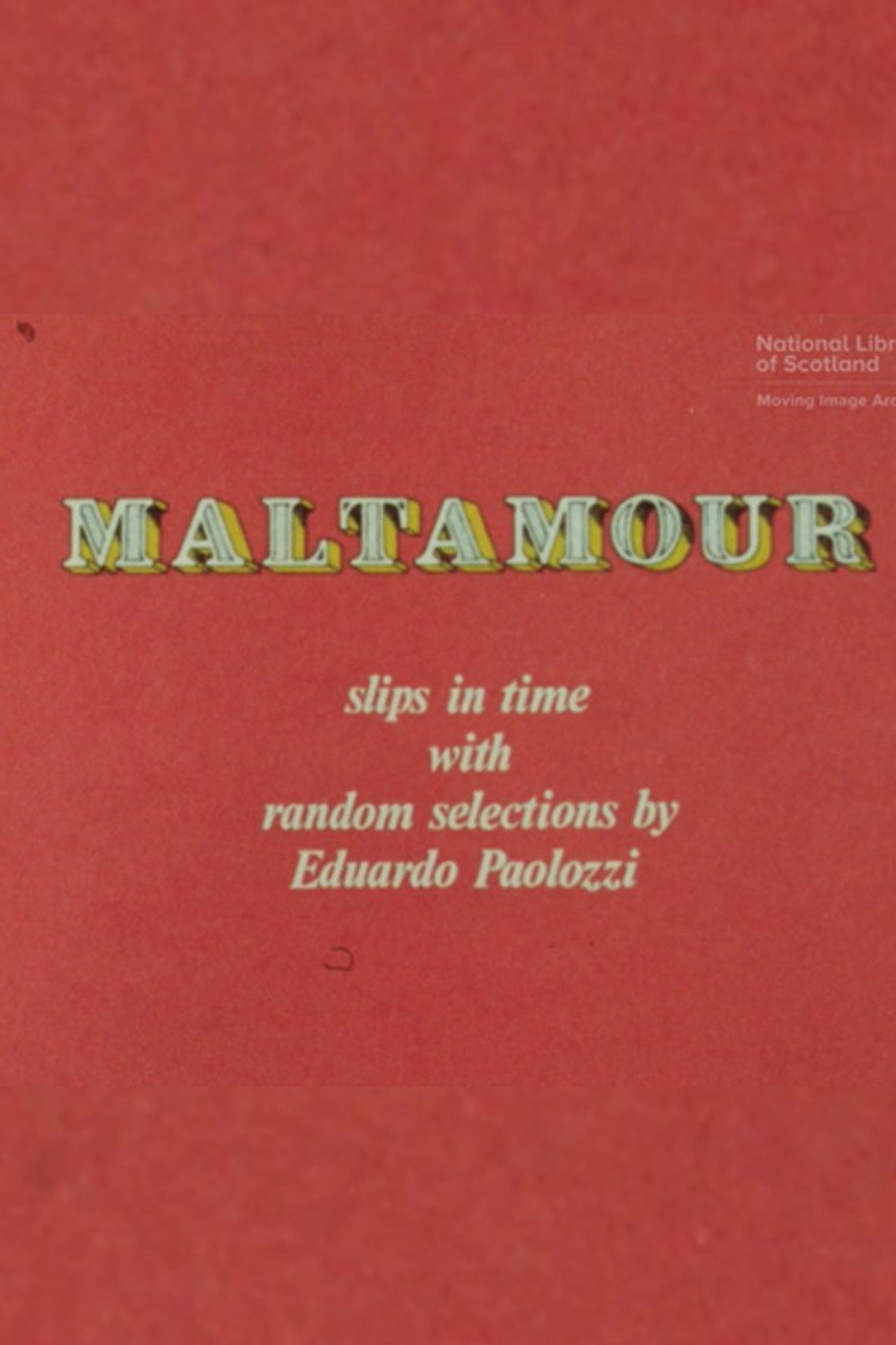 Maltamour: Slips in Time With Random Selections by Eduardo Paolozzi Backdrop