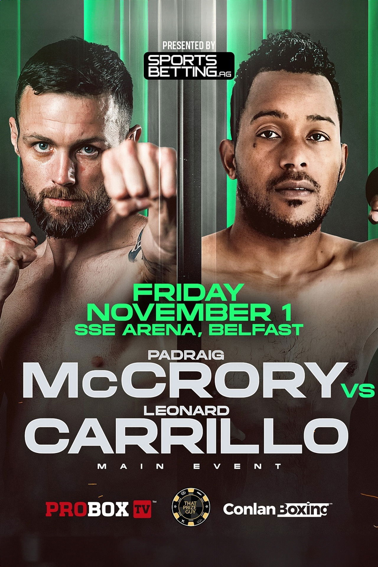 Padraig McCrory vs. Leonard Carrillo Backdrop