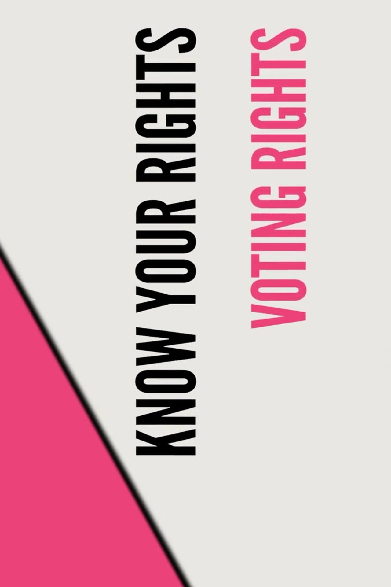 Stand UP, Speak OUT: Voting Rights - Know Your Rights filmaffisch