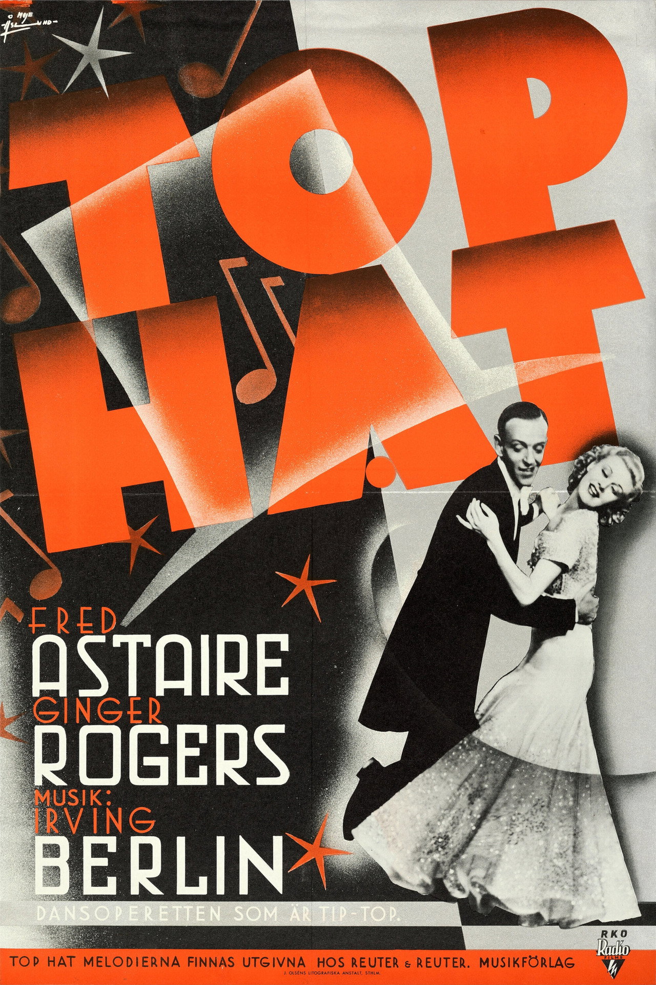 Top Hat filmaffisch