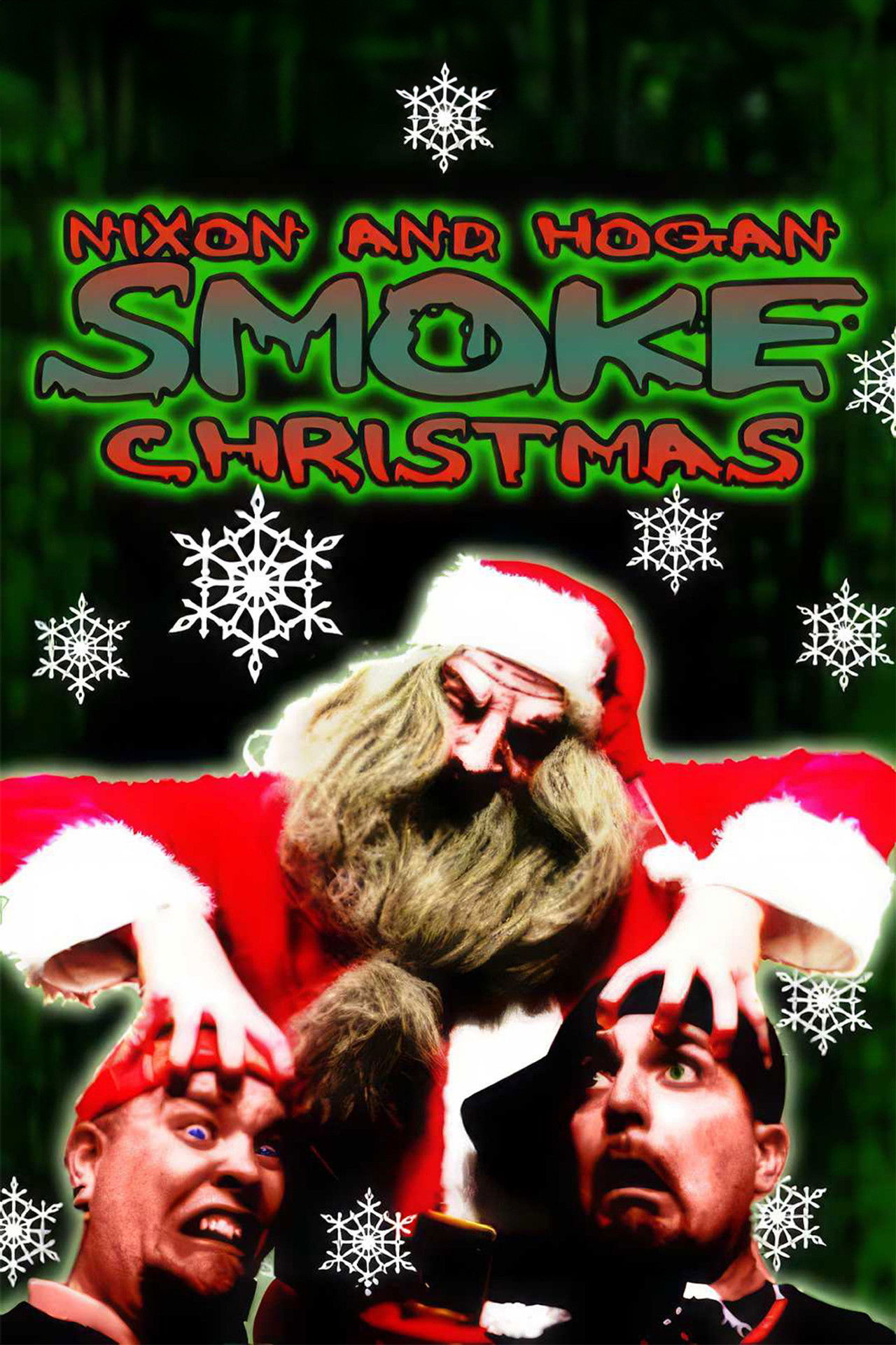 Nixon and Hogan Smoke Christmas Backdrop