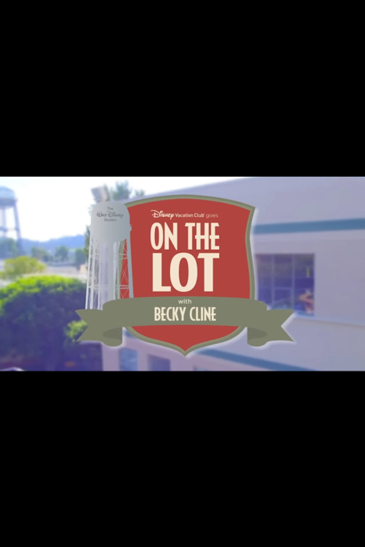 On the Lot with Becky Cline - Disney Studio Tour Backdrop