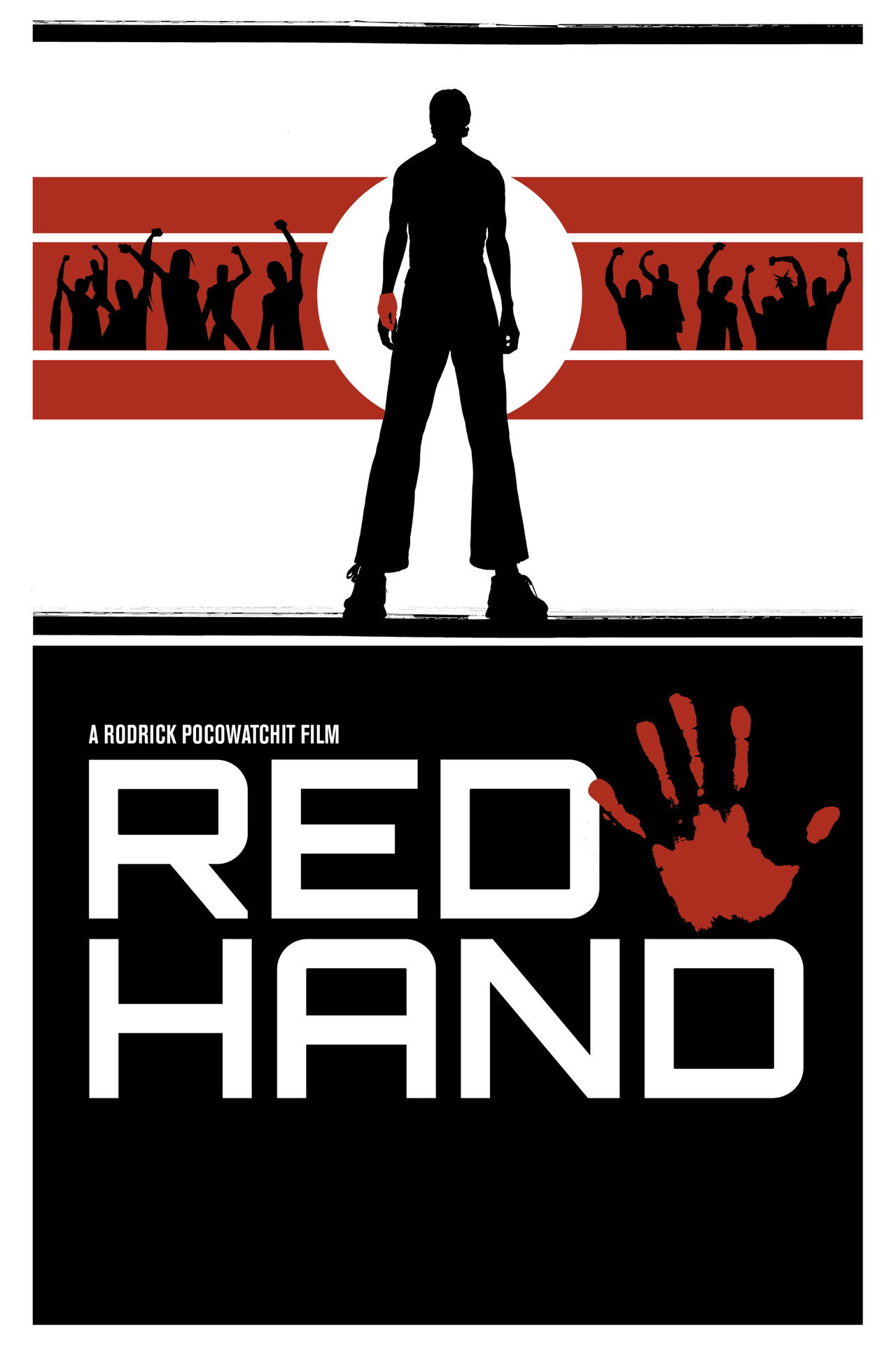 Red Hand Backdrop
