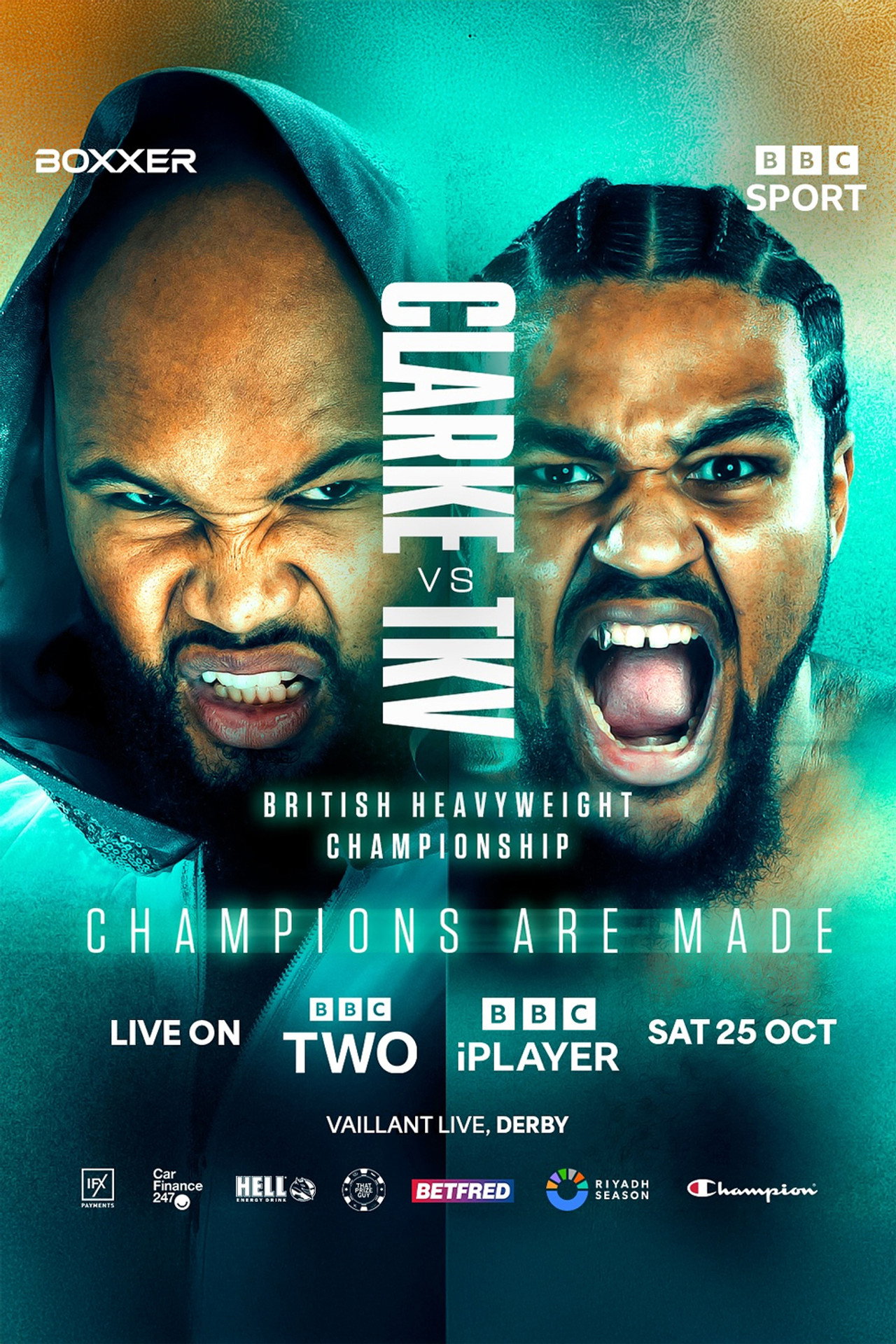 Frazer Clarke vs. Jeamie TKV filmaffisch