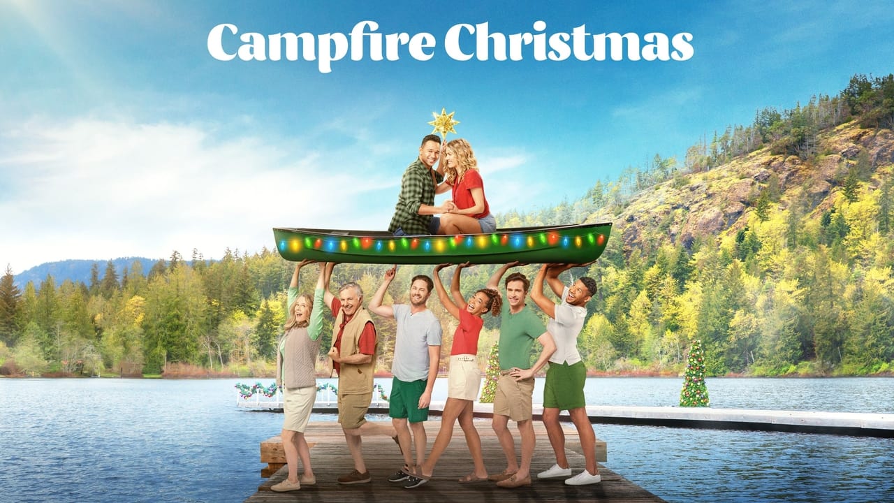 Campfire Christmas background