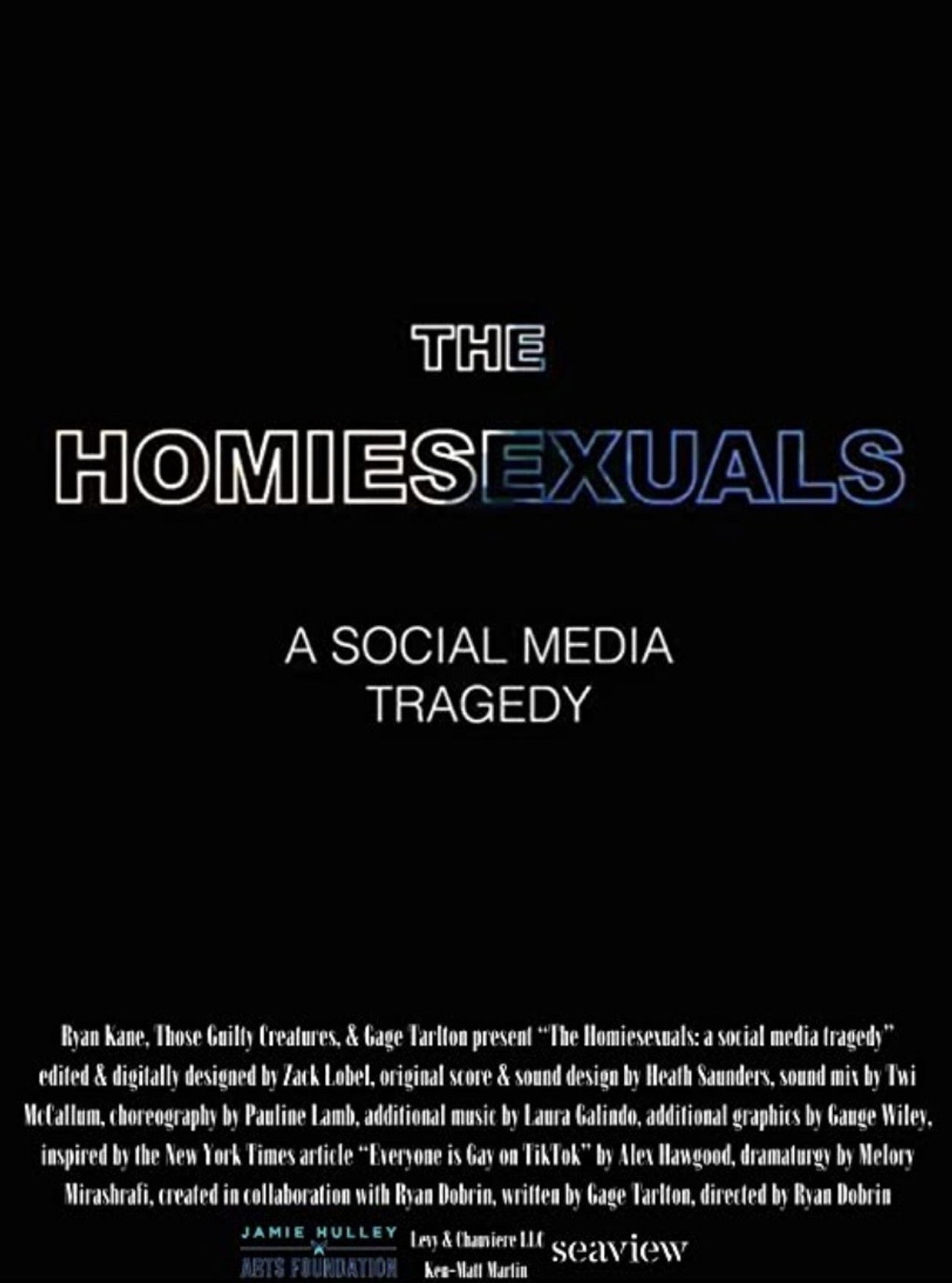 The Homiesexuals: a social media tragedy Backdrop