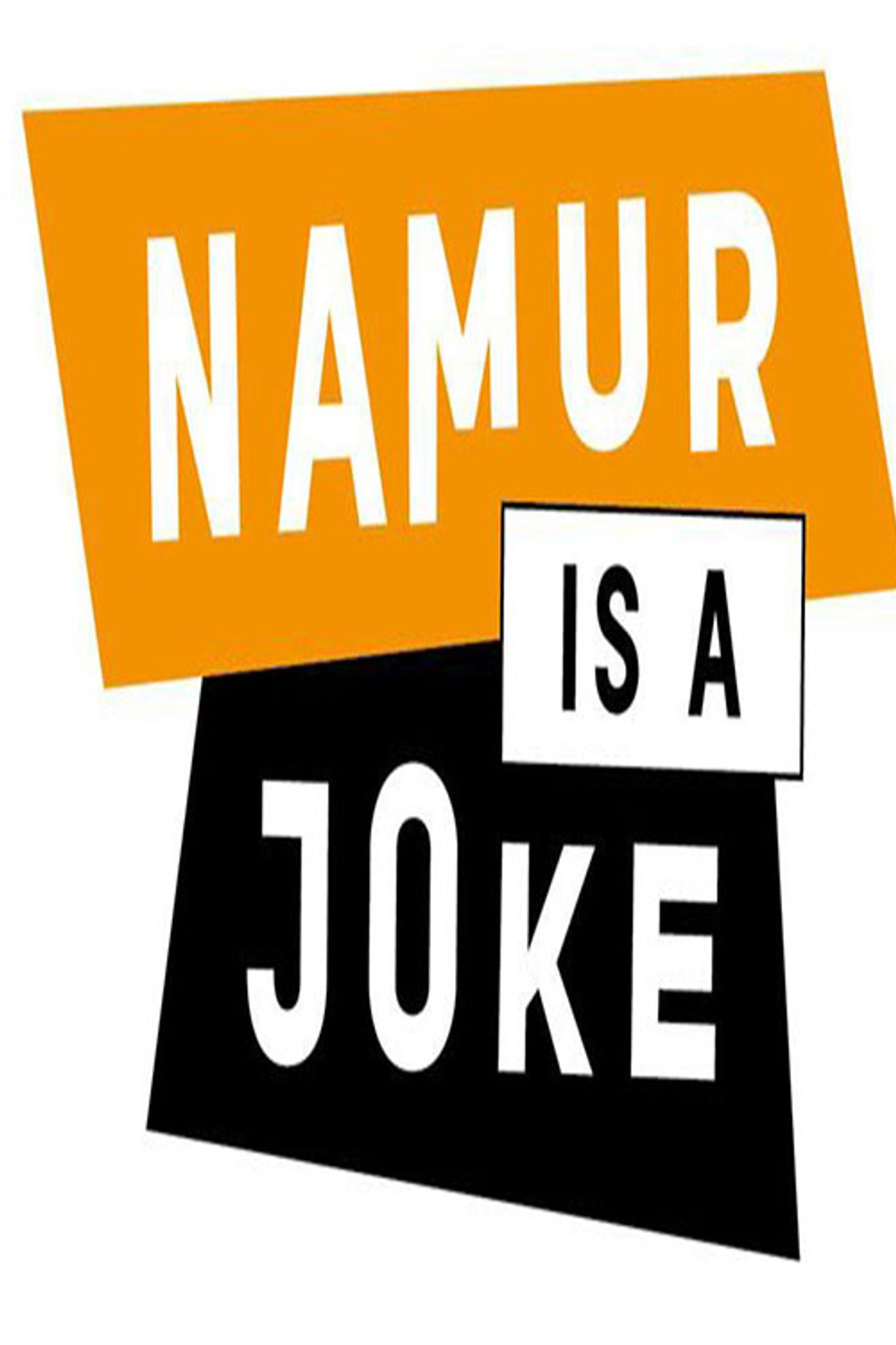 Gala d'ouverture Namur is a Joke - Intelligence superficielle Backdrop