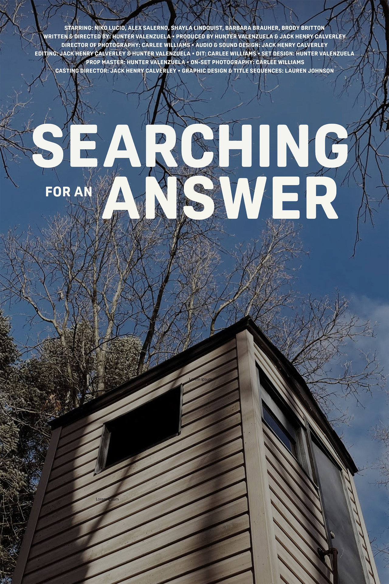 Searching For an Answer filmaffisch
