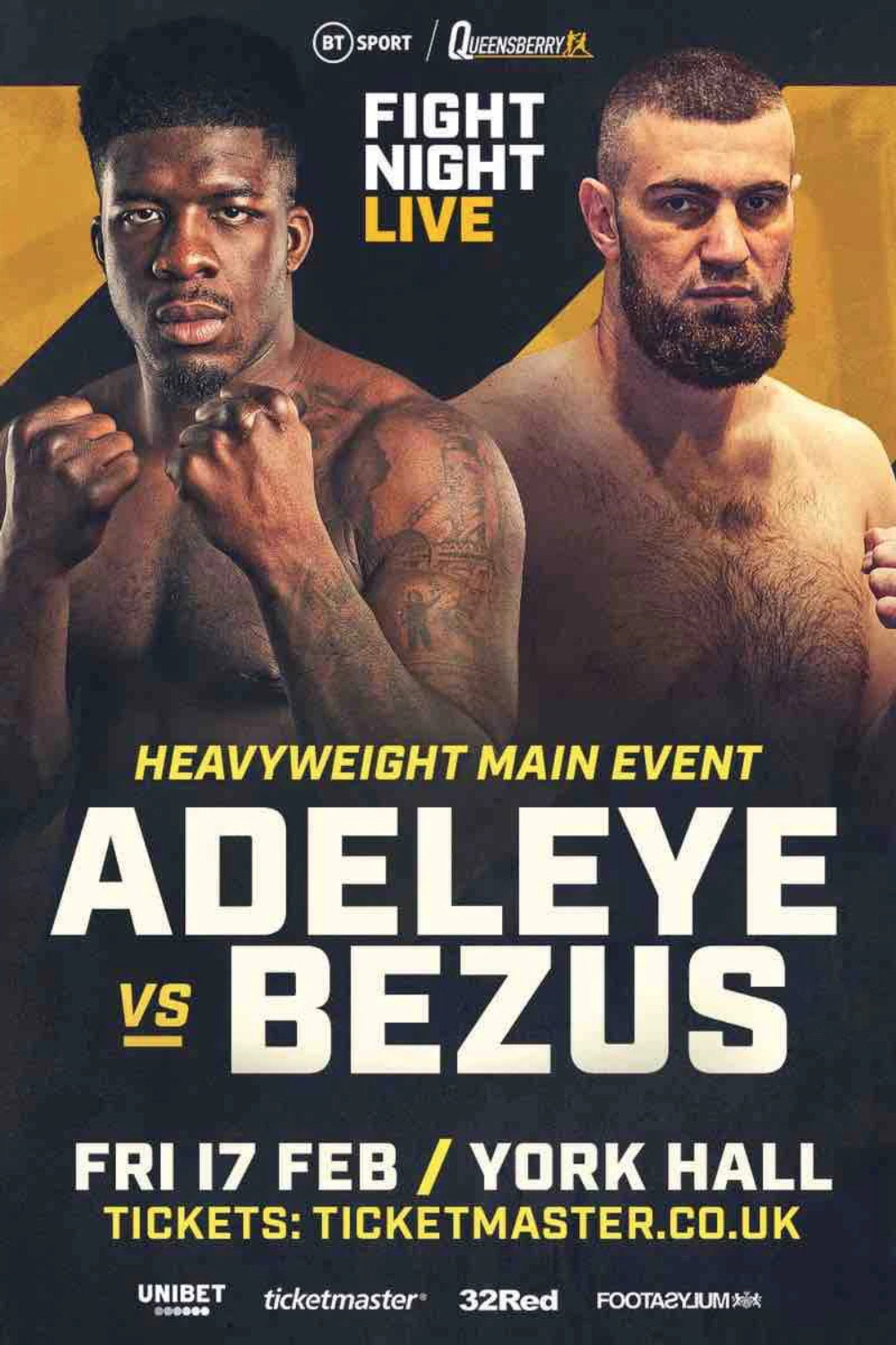 David Adeleye vs. Dmytro Bezus filmaffisch