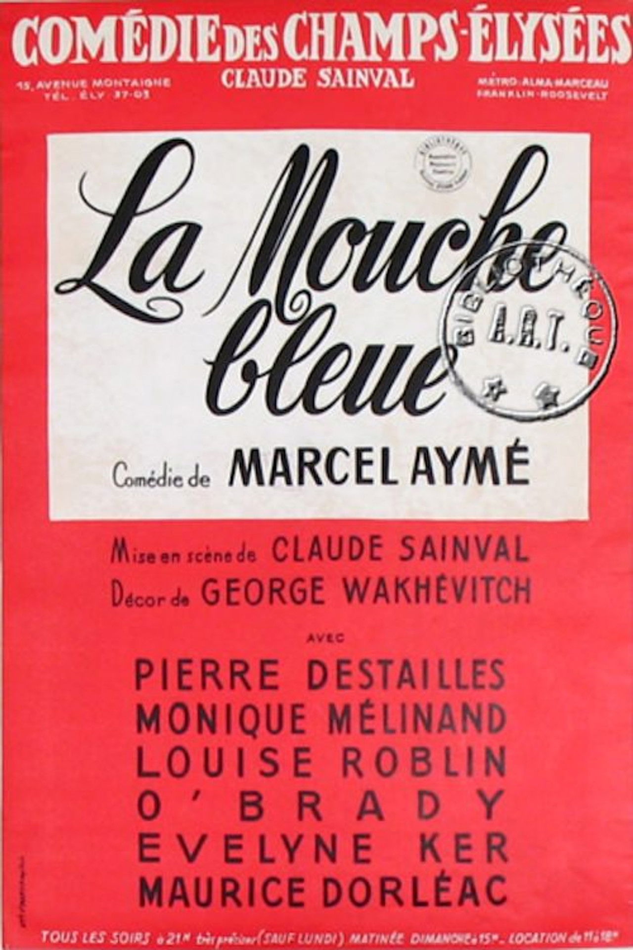 La Mouche bleue Backdrop