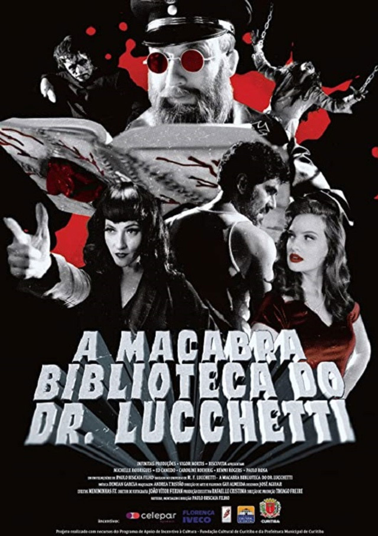 Dr. Lucchetti's Macabre Atheneum Backdrop