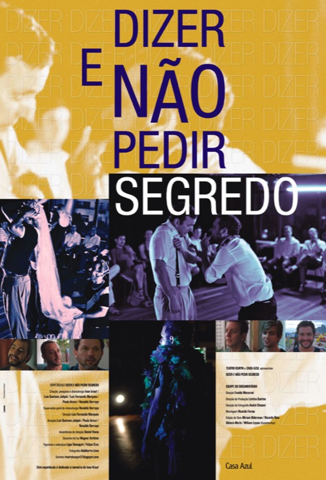 Dizer e Não Pedir Segredo filmaffisch