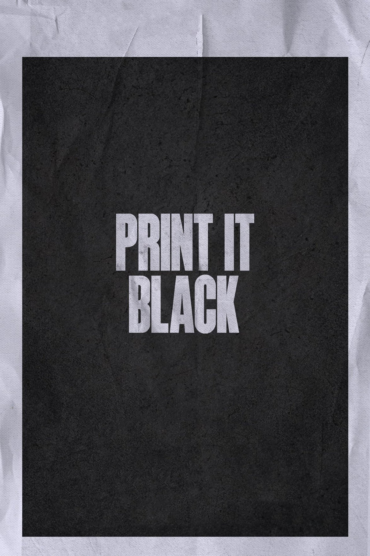 Print It Black filmaffisch
