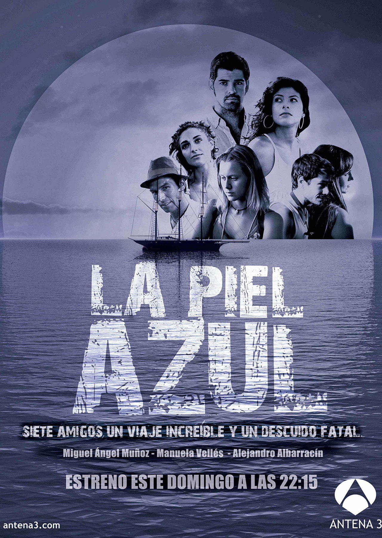 La piel azul affisch