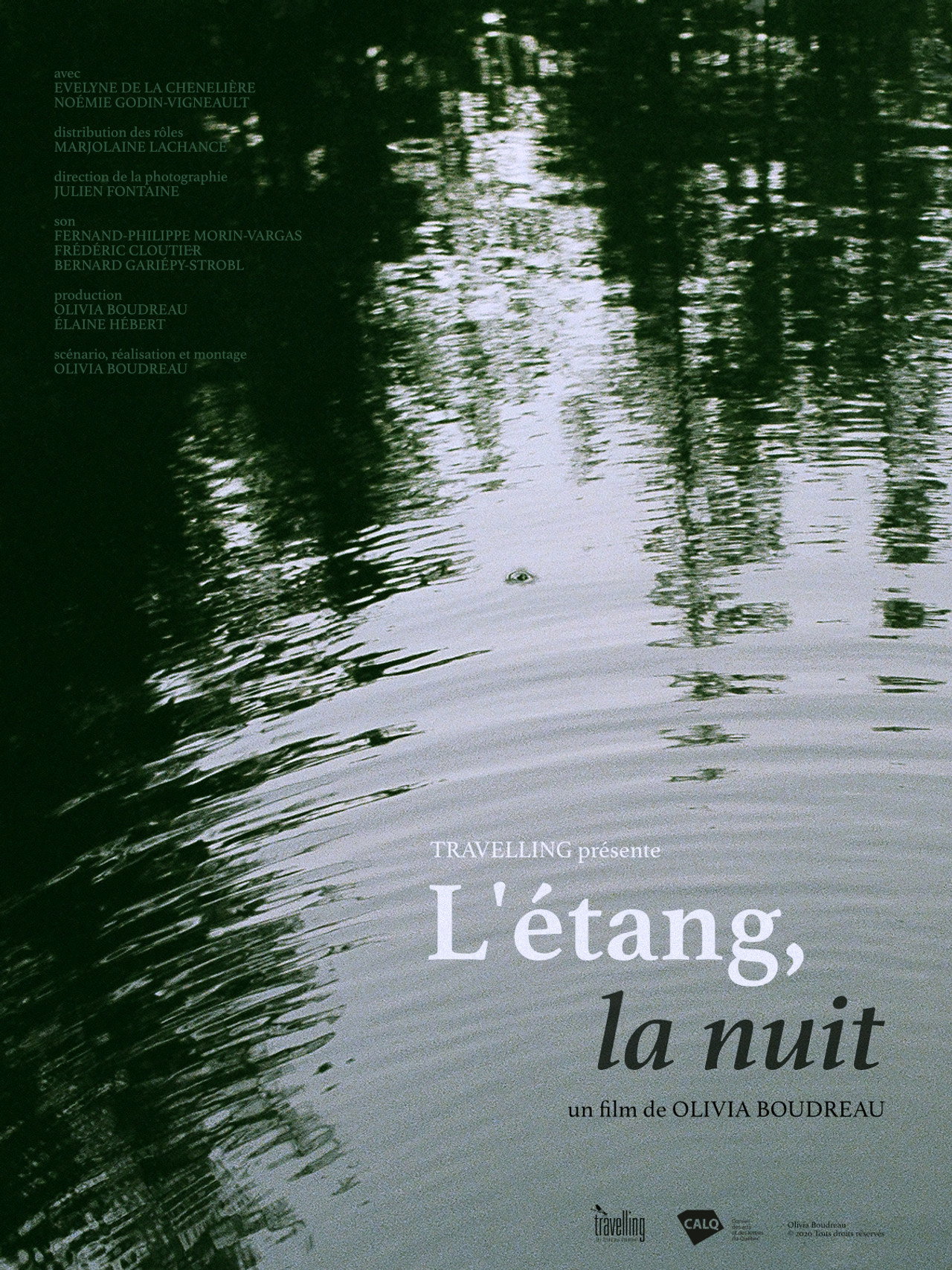 L'étang, la nuit filmaffisch