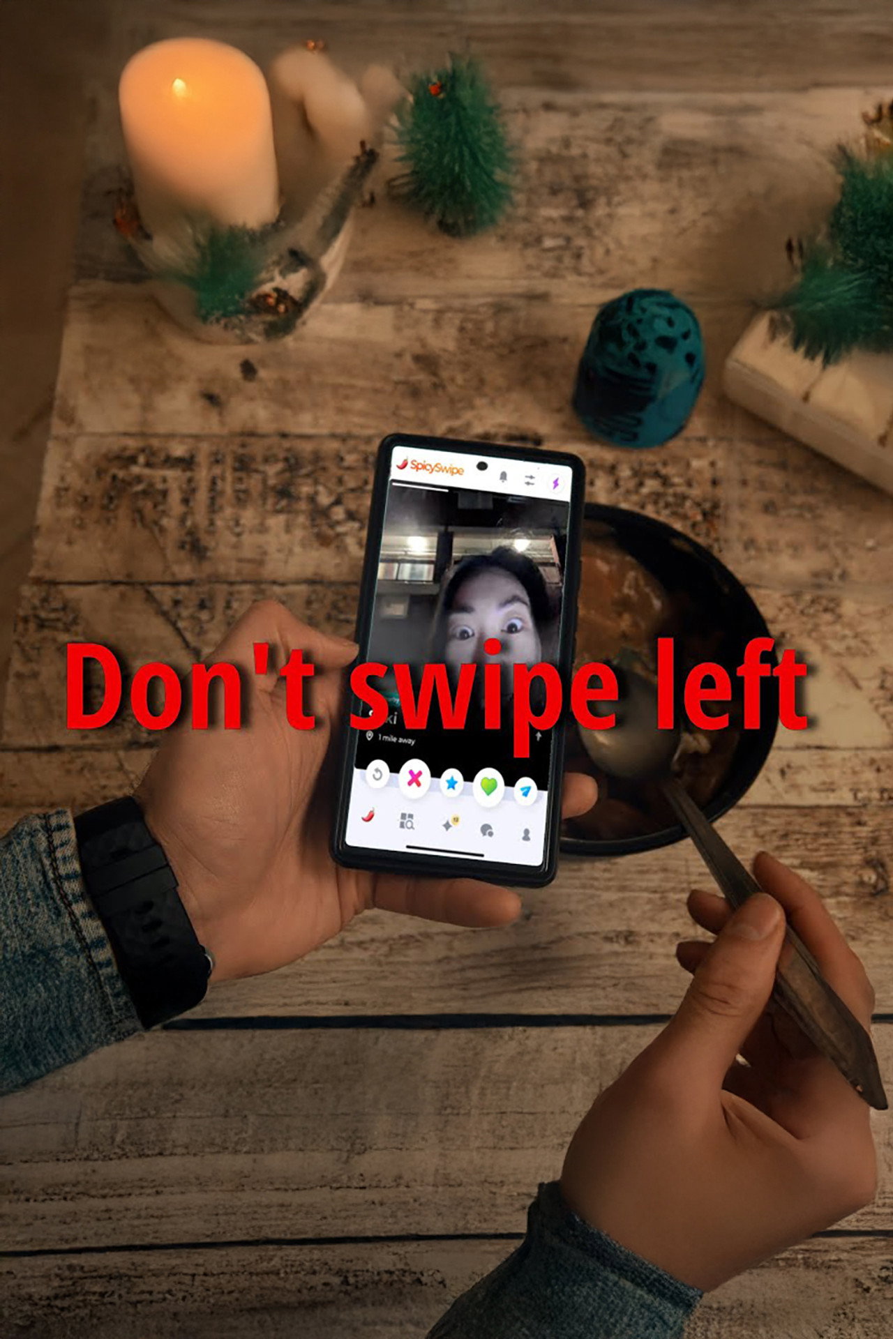Don't swipe left - One Minute Short Film filmaffisch