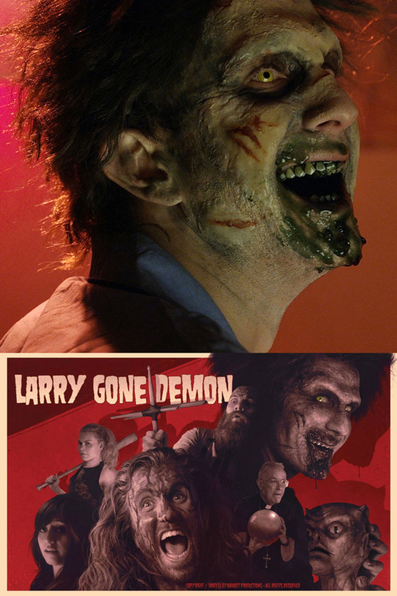 Larry Gone Demon Backdrop