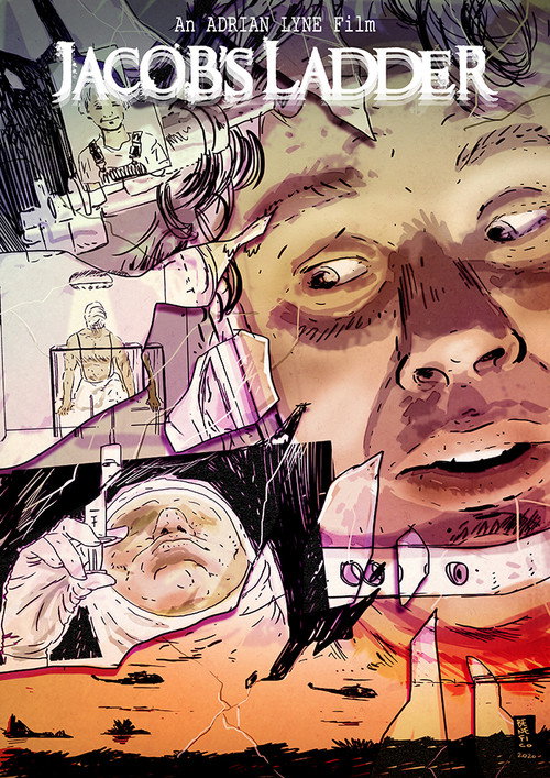 Building 'Jacob's Ladder' backdrop