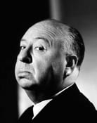 Grootschalige poster van Alfred Hitchcock