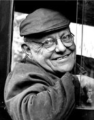 Grootschalige poster van Fred Dibnah