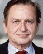 Grootschalige poster van Olof Palme