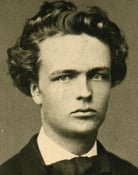 Grootschalige poster van August Strindberg