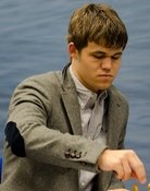 Grootschalige poster van Magnus Carlsen
