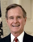 Grootschalige poster van George H. W. Bush