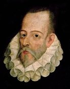 Grootschalige poster van Miguel de Cervantes