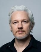 Grootschalige poster van Julian Assange