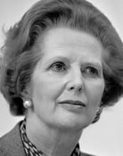 Grootschalige poster van Margaret Thatcher