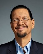 Grootschalige poster van Penn Jillette