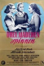 Drei Mädchen spinnen