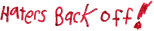 Logo Haters Back Off
