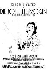 Poster de la película Die tolle Herzogin