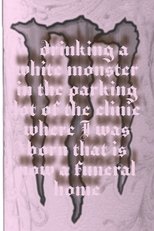 Poster de la película Drinking a Monster in the parking lot of the clinic where I was born that is now a funeral home