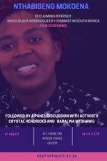 Poster de la película Reclaiming Intersex (while Black, genderqueer and feminist in South Africa)