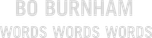 Logo Bo Burnham: Words, Words, Words