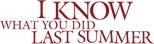 Logo I Know What You Did Last Summer