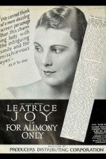 Poster de la película For Alimony Only