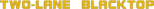 Logo Two-Lane Blacktop