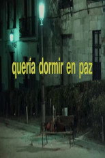 Poster de la película I Wanted to Sleep in Peace