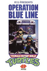 Poster de la película Operation Blue Line, Starring: Teenage Mutant Ninja Turtles