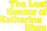 Logo The Lost Honor of Katharina Blum