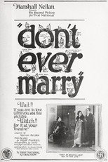 Poster de la película Don't Ever Marry