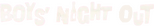 Logo Boys' Night Out