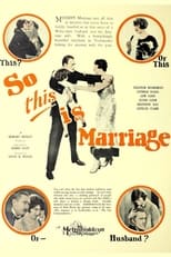 Poster de la película So This Is Marriage