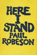 Poster de la película Paul Robeson: Here I Stand